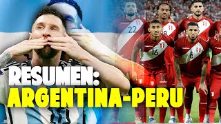 RESUMEN PARTIDO ARGENTINA vs PERU  TORNEO ARGENTINO FECHA 23 [upl. by Ogawa759]