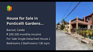 House for Sale in Ponticelli Gardens DaangHari Bacoor Cavite [upl. by Eberle]