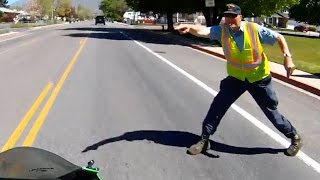 Stupid Crazy amp Angry People Vs Bikers  Bad Drivers Caught On Go Pro Ep111 [upl. by Mitchael94]