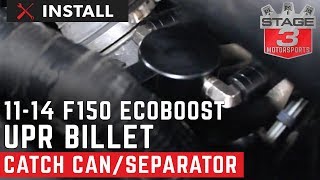 20112014 F150 EcoBoost UPR Dual Oil Catch Can Install [upl. by Ylrad68]