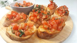 How To Make The Ultimate Italian BRUSCHETTA  Easy Appetizer Recipe [upl. by Sasha]