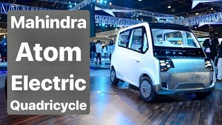 2020 Mahindra Atom Electric Quadricycle  Bajaj Qute Rival Hindi  English [upl. by Kinzer395]