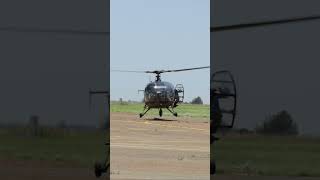 Alouette III Windy Landing helicopter military landing short shortvideo shorts sound [upl. by Yahska]