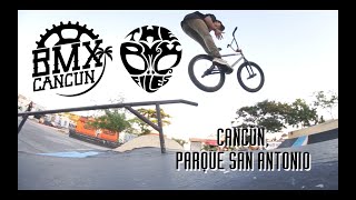 TheBMXFiles  BMXCANCUNOFICIAL San Antonio Skatepark de Cancún BMX [upl. by Nananne46]