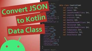 Easily convert your JSON into Kotlin Data Class [upl. by Aicemaj]