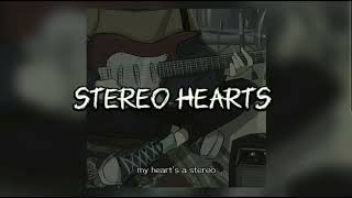 stereo hearts sped up with lyrics [upl. by Atnod528]