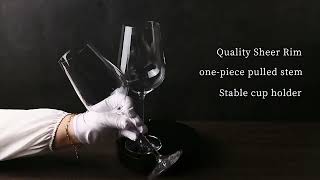 Factory direct sales Manufacture Customized Wine Goblet Glasses [upl. by Stevens833]