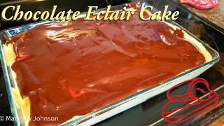 No Bake Chocolate Eclair Cake [upl. by Balkin]