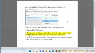 Fix DCFWinService High Disk Usage on Windows 11 [upl. by Pelagias581]