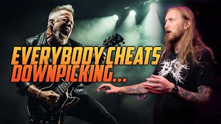 HETFIELD CHEATS WHEN DOWNPICKING [upl. by Thetes]