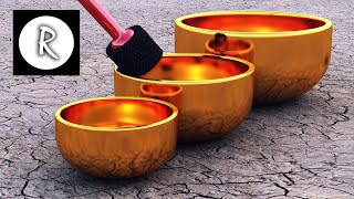 9 HOURS Tibetan Healing Sounds  Singing Bowls  Natural sounds Gold for Meditation amp Relaxation [upl. by Turnheim]