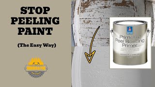 Stop and Fix Peeling Paint Using Sherwin Williams Prime RX Primer [upl. by Akimat]