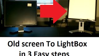 LightBox from an old LCD screen JustinLovesTheTech [upl. by Schmitz83]