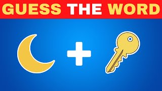 Guess the Word by Emojis 🤔 90 Words Emoji Quiz  Quiz Whiz [upl. by Ecylahs243]