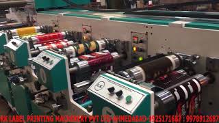 8 Color Flexo Label Printing Machine RKFM8 Color [upl. by Corey]