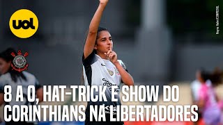 CORINTHIANS FEMININO ATROPELA TIME DA VENEZUELA POR 8 A 0 E SE RECUPERA NA LIBERTADORES [upl. by Hoes]