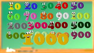 Count 10 to 1000 Lets Count to 1000 Song For Kids Nursery Rhymes [upl. by Eustasius]