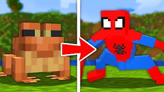 We remade every mob into spiderman in minecraft [upl. by Aikcin]