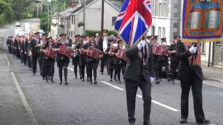 Lisnagrot Accordion Band  Kilrea Orange Service 2021 [upl. by Eentrok]