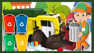 Le Camion Poubelle 🗑️ pour Enfants  Recyclage ♻️ et Tri des Déchets [upl. by Leuas675]