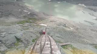 Grossglockner Gletscherbahn Pasterzenbahn Standseilbahn Funicular Down 2018 [upl. by Diley]