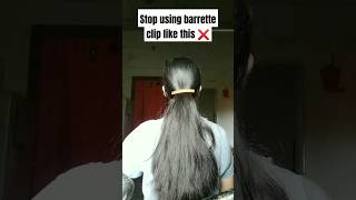 try this barrette clip hairstyles hackshortvideohairstyleshack [upl. by Zicarelli875]