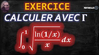 🔴MATHSCLIC EXERCICE  POST BAC  CALCUL DUNE INTÉGRALE IMPROPRE EN UTILISANT LA FONCTION GAMMA [upl. by Yleik992]