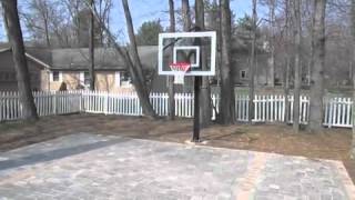 Brick Paver Backyard Basketball Court [upl. by Kacerek]