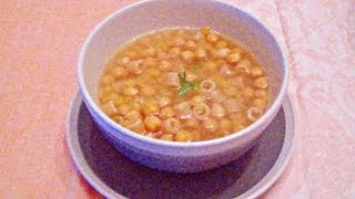 MinestraZuppa di ceci e rosmarino  ricetta vegetarianavegana con pentola a pressione [upl. by Yelekreb926]