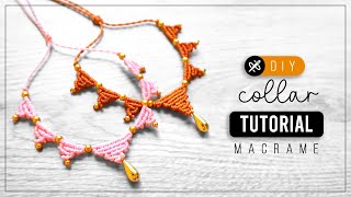 Collar Vueltas 🤎 Como hacer un collar de hilo fácil  diy tutorial paso a paso ● necklace 320 [upl. by Mirabelle]