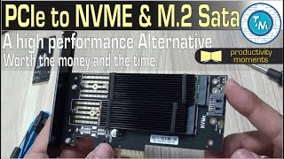 NVME and M2 SATA drives via PCIe adapters the experience performance and how good they are [upl. by Eelegna]