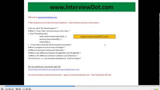 Core Java Interview Questions and Answers for Experienced Programmer [upl. by Audwen187]