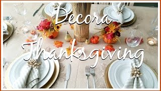 Ideas para decorar tu mesa en THANKSGIVING o ACCION DE GRACIAS [upl. by Fernas]