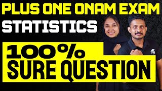 Plus One Statistics Onam Exam  100  Sure Questions  Eduport [upl. by Nonarb]