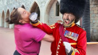 CRAZY Karen MESSING With Royal Guards Gets KARMA [upl. by Mireielle]