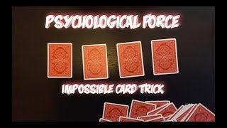 Psychological Force Impromptu Card Trick Performance And Tutorial [upl. by Eelasor]