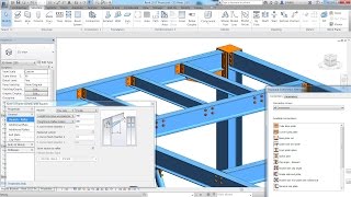 Structural Steel Connections in Revit 2017 and Advance Steel 2017 [upl. by Jennica]