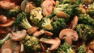 Cooking 101 Sauteed Mushrooms and Broccoli [upl. by Yromas]