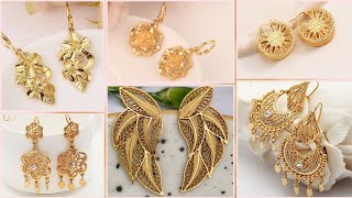 Tanishq New 22k Gold Earrings DesignsLatest Fancy Gold Earrings DesignsPure Gold EarringsEarrings [upl. by Gert]