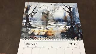 KunstKalender 2019 af Uffe Boesen [upl. by Audie]