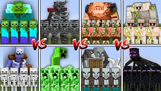 ALL MOBS TOURNAMENT in Minecraft Mob Battle [upl. by Petulah429]