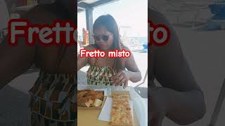 FRETTO MISTO fryfish beach italy fish foodvideos lynitaly travel vacanza vacation [upl. by Hallett]