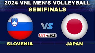 Japan vs Slovenia  2024 VNL mens Volleyball Semifinals Live Scoreboard [upl. by Roselin]