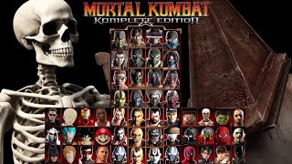 Mortal Kombat 9  SKELETON 💀 amp PYRAMID HEAD  HARD Tag Ladder  gameplay  1080p60fps [upl. by Iadrahs]