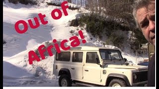 Defender 110 station wagon from Ghana Africa Walkaround and evaluation [upl. by Burkley]