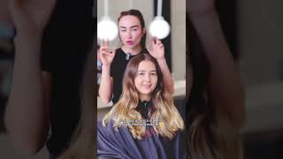 Transformación de coloración del cabello castaño dorado claro blonde balayage haircoloring [upl. by Ytiak]