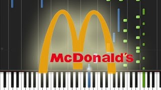 McDonalds Parapapapam Im Lovin It Piano Cover Synthesia Piano Tutorial [upl. by Oettam]