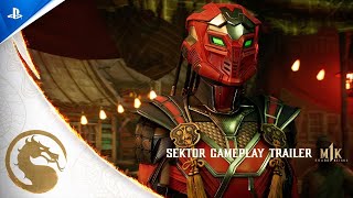 Mortal Kombat 1 Reina o Kaos  Trailer de Gameplay de Sektor  PS5 [upl. by Shem]