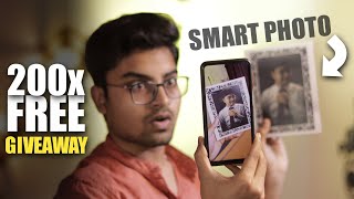 Homingos Smart Photo Free 200x GIVEAWAY  Unboxing and Review in Hindi [upl. by Asiak]