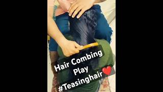 Lovely Combing play hairstyle oilyhairs combing [upl. by Gehlbach]